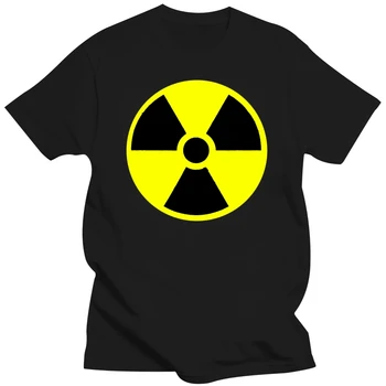 prekės vyrų marškinėliai biologinio pavojaus Radioaktyviųjų Simbolis Senojo Derliaus rūdžių spalvos Ženklas Marškinėliai