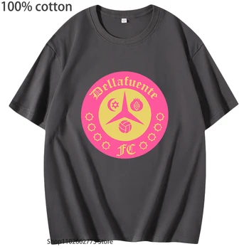 Anime Dellafuente FC Shirt Cool Rap Tshirts Moterų Populiarus Drabužių Vyrams, Minkštas 100% Medvilnės Streetwear Moterų Gotikos Trumpas Rankovės Viršų
