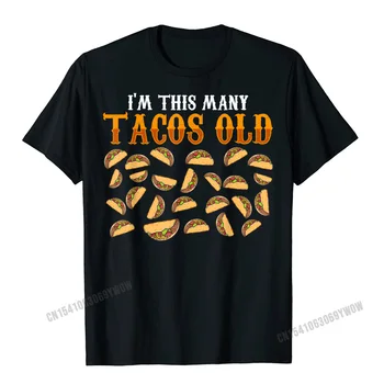Juokinga Marškinėlius 25 Metų Taco Mėgėjams Kamštukas Dovanų 25-ojo Gimtadienio Marškinėliai Dizaineris Paprastas Stilius Tshirts Harajuku T Shirt Mens