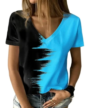 Harajuku Marškinėliai Moterims 3D Mergaitėms trumpomis Rankovėmis Viršūnes Atsitiktinis Ponios Tees Negabaritinių Drabužių Monochromatinės Naujas 2023