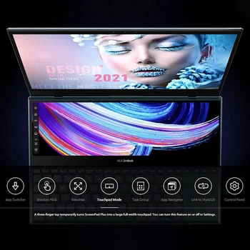 KARŠTO PARDAVIMO ZenBook Pro Duo 15 OLED UX582 Nešiojamas, 15.6 colių OLED UHD Touch 
