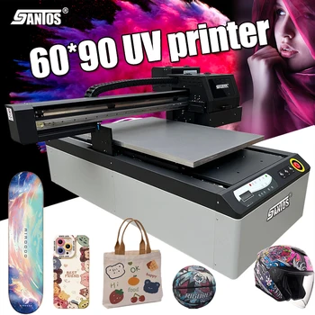 Naujas Populiarus 6090 su pramonės spausdinimo galvutė bortinis digital UV spausdintuvas