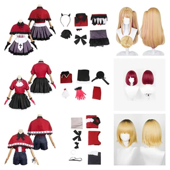 Anime Oshi ne Ko Arima Kana/Hoshino Ruby/Mem-Cho Cosplay Dainavimo Kostiumas Apranga Moterims Raudona Suknelė Halloween Carnival Nuslėpti Kostiumas