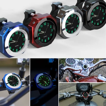 Motociklų Nuoma Laikrodžiai 22-28mm Vairo IPX7 atsparus Vandeniui Aliuminio Žiūrėti Laiko Yamaha Kawasaki Honda Suzuki Priedai