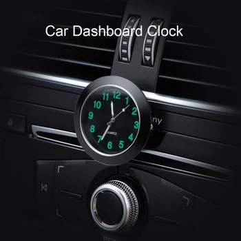 Mini Automobilių Automobilių Indikatorius Laikrodis Auto Žiūrėti Automobilių Termometras Su Drėgmėmačiu Apdailos Ornamentu Laikrodis Automobilių Reikmenys