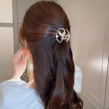 Šukuosena Plaukų Aksesuaras Gėlių Lydinio Drugelis Pearl Mergina Plaukų Letena Korėjos Stiliaus Plaukų Įrašą Moterų Ryklys Įrašą Plaukų Danga Įrašą