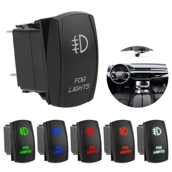 LEEPEE LED Svirtinis Jungiklis Automobilių Modifikavimo Rūko žibintų Jungiklis 5 Pin Apšviestas įjungti-IŠJUNGTI Automobilio prietaisų Skydelio Mygtuką Jungtis