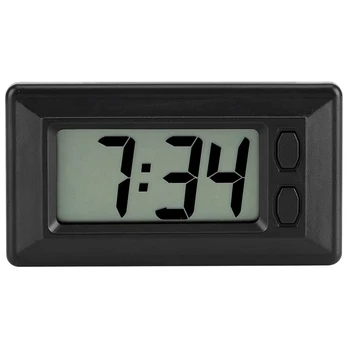 Nešiojamas Laikrodis LCD Skaitmeninis Lentelė Automobilio prietaisų Skydelyje Stalinis Elektroninis Laikrodis Data ir Laikas Kalendoriaus Rodymas Skydelyje
