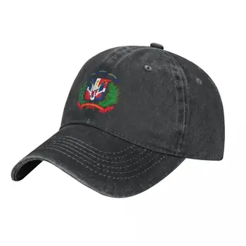 Juokinga herbas Dominikos Respublika Beisbolo kepuraitę medvilnės Skrybėlės Reguliuojamas Skrybėlių Mados Atsitiktinis Bžūp Sunkvežimio vairuotojas Hat