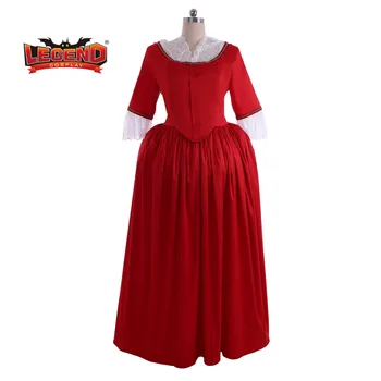 Outlander Claire Randall cosplay kostiumas suknelė claire raudona paryžiaus kamuolys suknelė suknelė