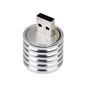 3X Aliuminio 3W USB LED Lempos Lizdas Prožektorius Žibintuvėlis Balta Šviesa