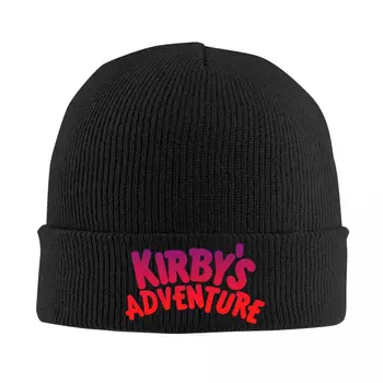 K-Kirbys Nuotykių Video Žaidimas, Skullies Beanies Kepurės Unisex Žiemą Šiltas Megzti Skrybėlę, Moterų, Vyrų, Kietas Suaugusiųjų Variklio Dangčio Skrybėlės Lauko Slidinėjimo Kepurė