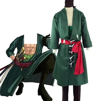 Anime Roronoa Cosplay Kostiumų Zoro Vienodą Po Dviejų Metų Versija Zoro Cos Drabužių Hood Kostiumas Helovinas Šalis Nešioti