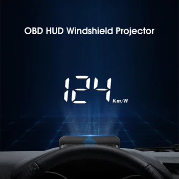 Hud Head Up Display prekinis, galinis Stiklo Projekcija Už Automobilio Stiklo Obd2 Ekranas Skaitmeninis Greičio Matuoklis borto Kompiuteris Obd2 OBD Spidometras