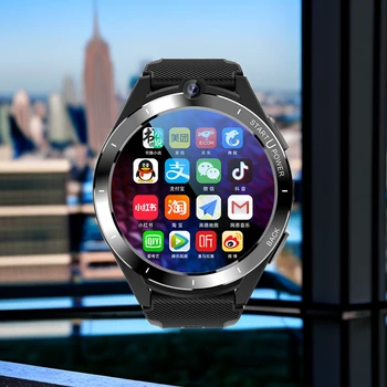 Ajeger 4G LTE Turas Smart Watch Vyrų 6GB+128GB Android 11 Smartwatch Telefono 900 mAh GPS Wifi, SIM Kortelę Skambučio 8MP Kamera, 