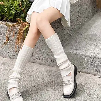 Storas, Minkštas Ilgos Kojos Šiltesnis Žiemą Laikyti Šiltai Goth Lolita Kojinės Vertus Šildytuvus Moterų Kojų Šildytuvus Kojos Dangtis