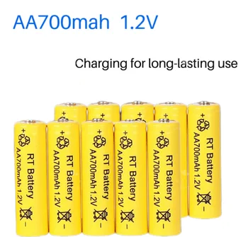 No. 5 1.2 V žaislas įkrovimo baterijos AA baterija baterijos 700mAH, USB jungtį, žaislų konkrečių baterija