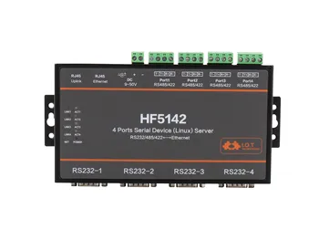  Namų HF5142 4 uostų Serijos Tinklo Serverio FreeRTOS Prietaiso RS232/RS485/RS422, kad Ethernet Converter TCP IP Telnet Modbus