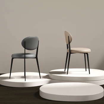 Mobiliųjų Oda, Metalinės Kėdės Nordic Gaming Modernus Dizainas, Virtuvės Baldai, Valgomojo Kambario Kėdės Nustatyti Chaises Salle Ėdžiose Biblioteka