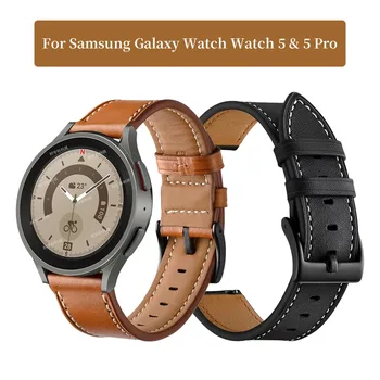 Samsung Galaxy Žiūrėti 5 Pro 20mm Dirželis Odos Apyrankė Watchband Galaxy Žiūrėti 5 4 40mm 44mm/4 Klasikinis 42mm 46mm Vyrų Grupė