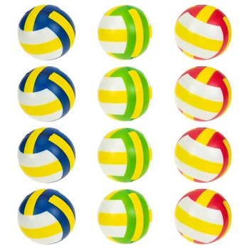 12Pcs Nešiojamų Streso Kamuoliukus Juokingi Mini Volleyballs Įdomu Išskleidimo Žaislai (Mišrios Spalvos)