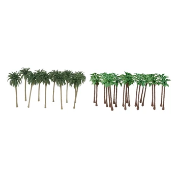 40 Vnt Kokoso Palmių Modelis Medžių/Dekoracijos Modelis Plastiko Dirbtinius Išdėstymas Rainforest Diorama