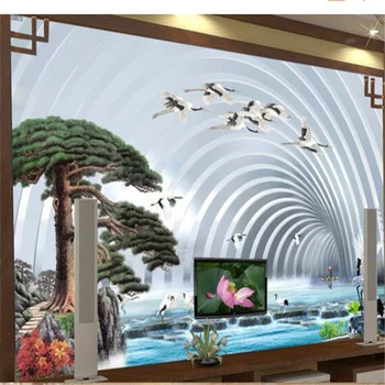 wellyu обои papel de parede para quarto Užsakymą tapetai Kinijos kambarį 3D kraštovaizdžio TV fono sienos nuotrauka behang