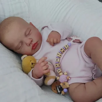 49cm Naujagimis Kūdikis Miega Kūdikis LouLou Ranka-Dažytos 3D Odos su Matomas Venų Minkštas Baby Doll Vaikų Dovanų
