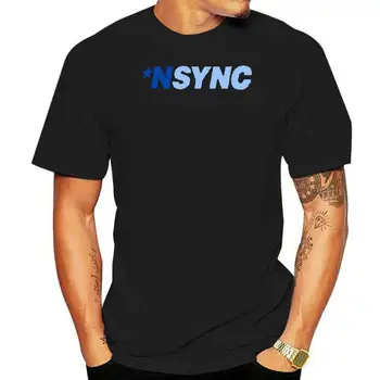 NSYNC Boy Band Albumo Koncertas Logotipas Mens White T-Shirt Dydis S M L XL 2XL 3XL