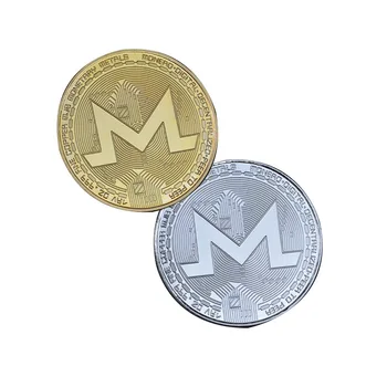 Monero Progines Monetas XMR Virtuali Valiuta Surinkimo Ženklelis Aukso ir Sidabro Padengtą Amatų Suvenyras, Dovana