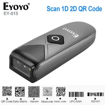 Eyoyo EY-015 Mini Brūkšninio kodo Skaitytuvą, USB Laidinio Belaidžio 