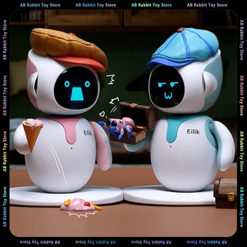 Eilik Bot AI Intelekto Robotas, Elektroniniai Žaislai, Balso Kontrolės Robotas Kūrybos Smart Būsimos Lėlės Vaikai Studijų Dovana Darbalaukio Kompanionas